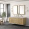James Martin Vanities Laurent 72in Double Vanity, Light Natural Oak w/ 3 CM Carrara Marble Top 545-V72-LNO-3CAR - alternate 6